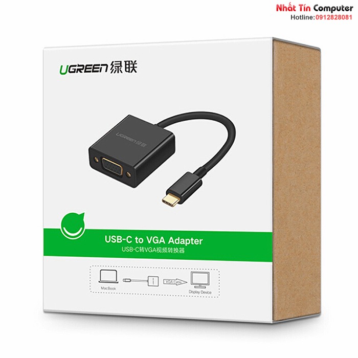 cap-chuyen-doi-usb-type-c-to-vga-chinh-hang-ugreen-50250