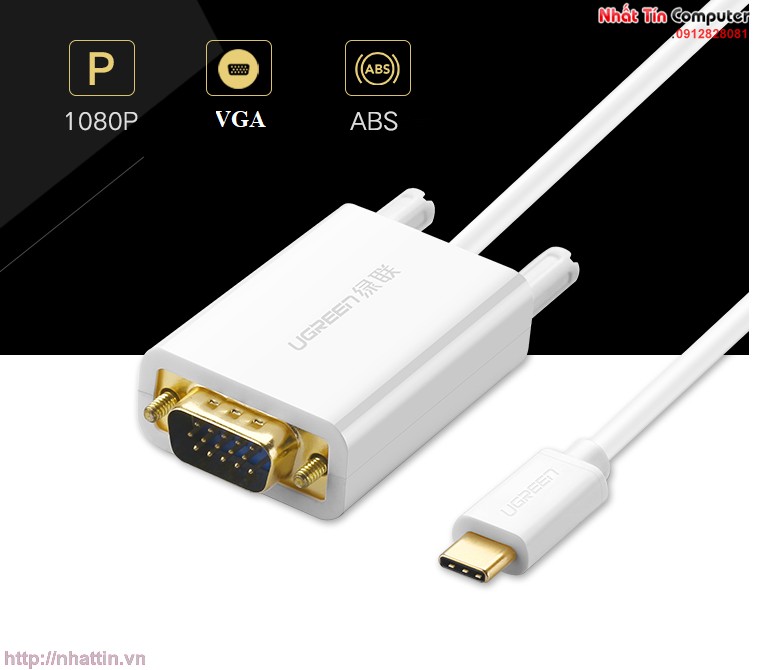 cap-chuyen-doi-usb-type-c-to-vga-dai-1-5m-chinh-hang-ugreen-30842