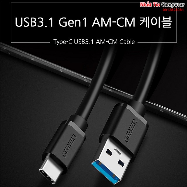 cap-usb-3-0-to-usb-type-c-dai-1-5m-chinh-hang-ugreen-20883