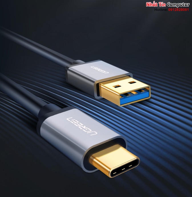 Cáp USB type C to USB 3.0 dài 1m chính hãng Ugreen 30535 cao cấp