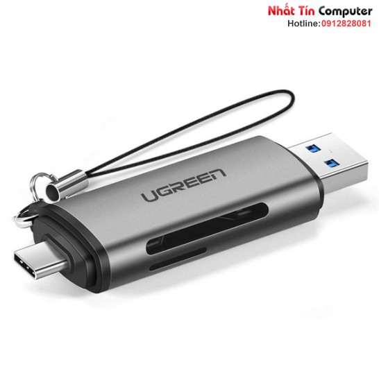 dau-doc-the-nho-sd-tf-chuan-usb-type-c-va-usb-3-0-ugreen-50706