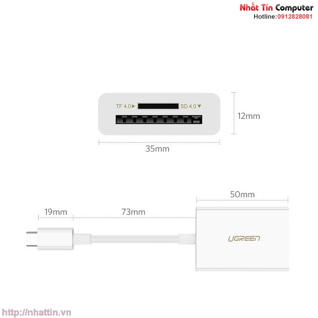 dau-doc-the-usb-type-c-cho-the-nho-tf-sd-4-0-chinh-hang-ugreen-ug-40864