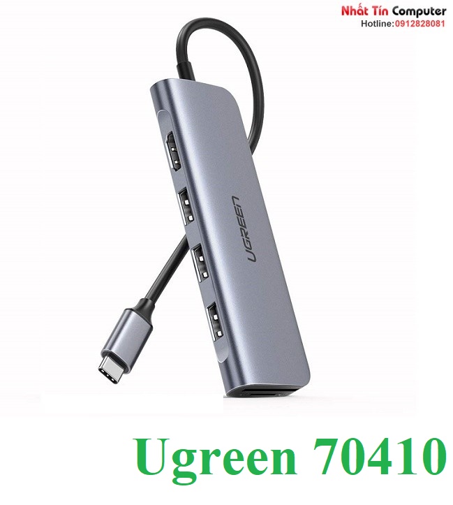 thiet-bi-mo-rong-usb-type-c-to-hdmi-hub-usb-3-0-sd-tf-chinh-hang-ugreen-70410