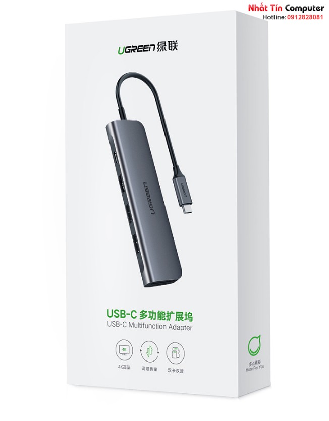 thiet-bi-mo-rong-usb-type-c-to-hdmi-hub-usb-3-0-sd-tf-ho-tro-sac-cong-usb-c-chinh-hang-ugreen-70411