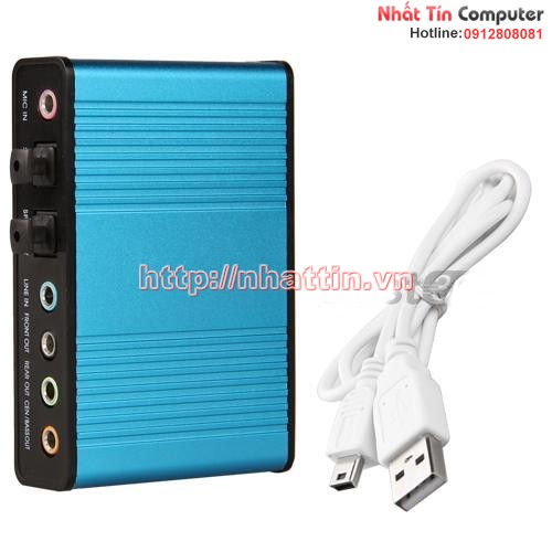 Card Sound box 5.1 USB 6CH + Optical audio