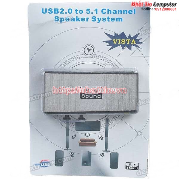 Card Sound box 5.1 USB 6CH + Optical audio