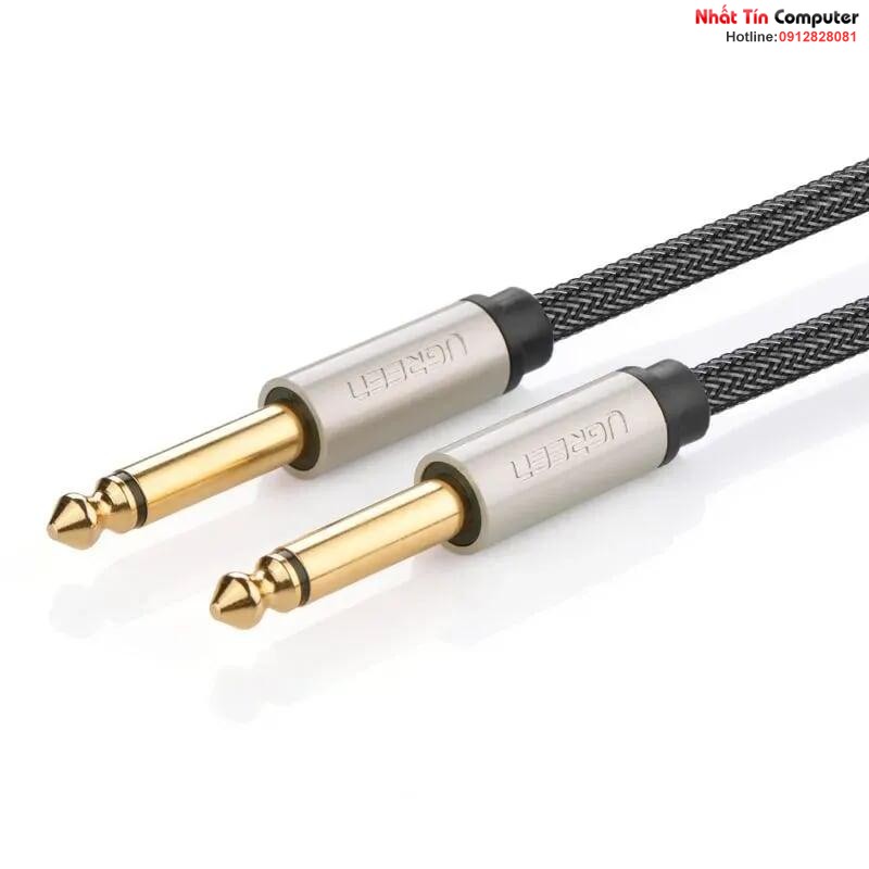 Cáp âm thanh Audio 6.5mm hai đầu dương dài 1,5M chính hãng Ugreen 40810 cao cấp