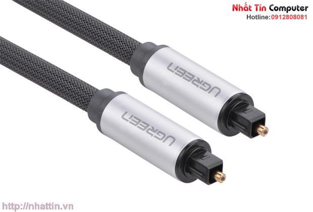 Cáp audio quang (Toslink, Optical) 1m Chính hãng Ugreen UG-10539 vỏ nhôm