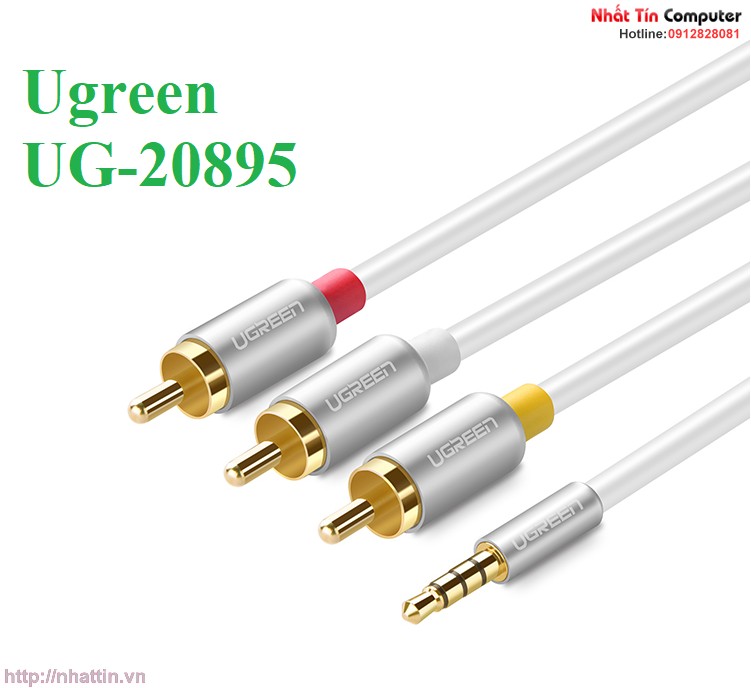 cap-audio-3-5mm-to-av-3-dau-hoa-sen-1-5m-chinh-hang-ugreen-ug-20895