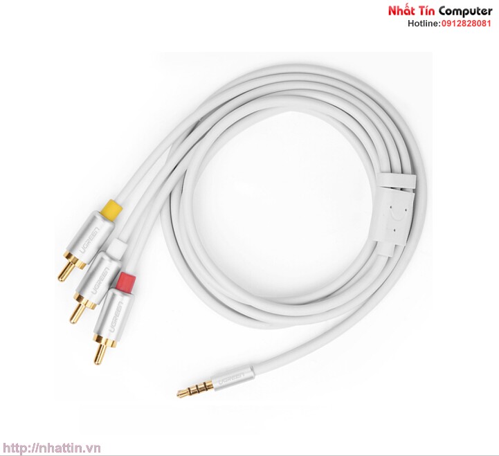 cap-audio-3-5mm-to-av-3-dau-hoa-sen-1-5m-chinh-hang-ugreen-ug-20895