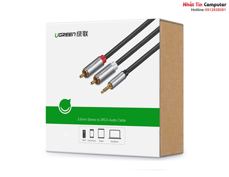 cap-audio-3-5mm-to-rca-dai-1m-chinh-hang-ugreen-40841