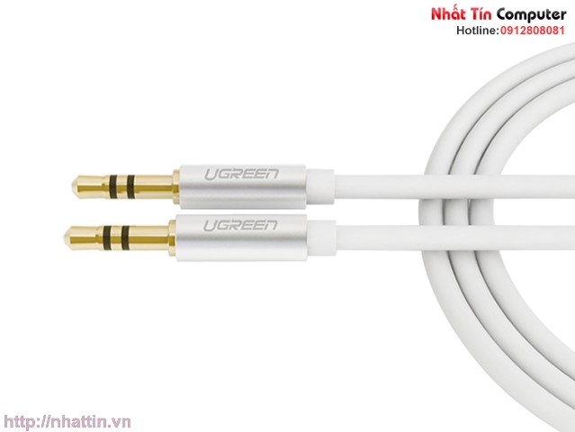 Cáp Audio 3.5mm dây tròn 1M Chính hãng Ugreen UG-10733 mạ vàng 24K