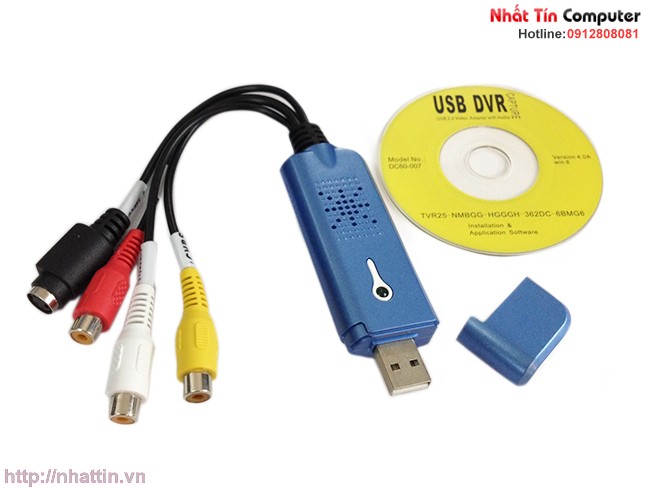 USB capture Easycap - Capture DC60 007/2021 chuyển đổi USB sang AV- Svideo