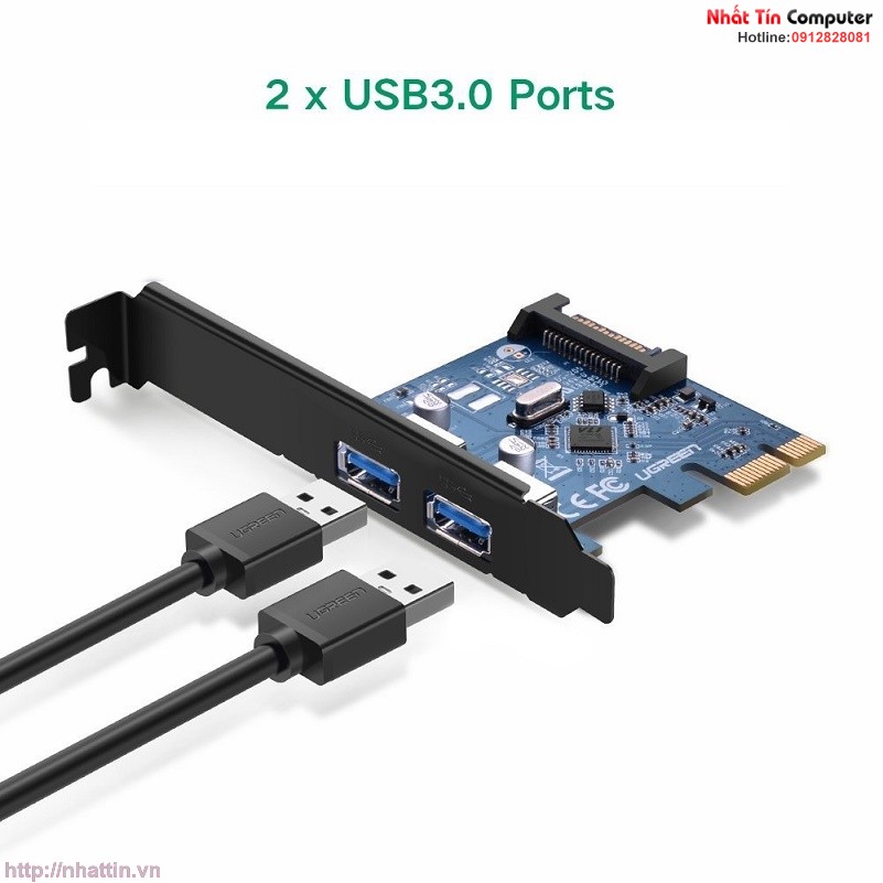 card-pci-express-sang-2-cong-usb-3-0-chinh-hang-ugreen-ug-30772