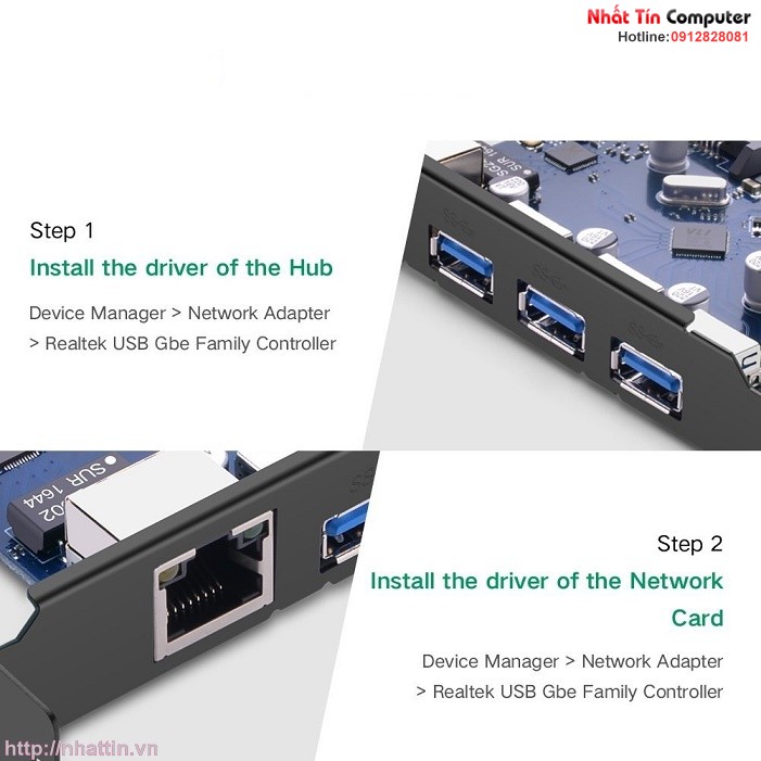 card-pci-express-sang-3-cong-usb-3-0-lan-gigabit-10-100-1000mbps-chinh-hang-ugreen-ug-30775