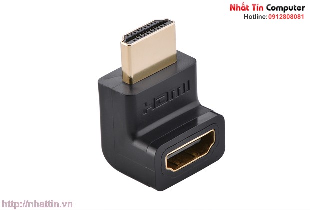 Đầu nối HDMI 90 độ bẻ lên Ugreen 20110