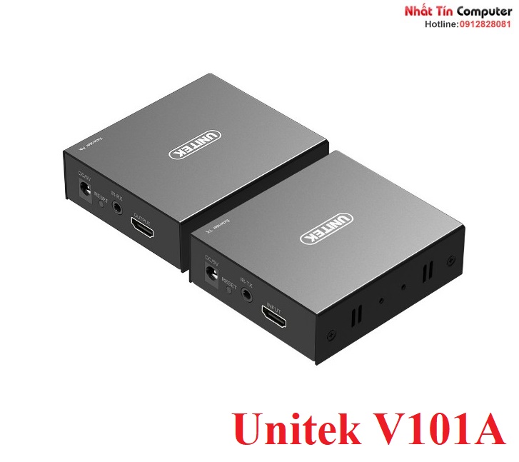 thiet-bi-keo-dai-hdmi-150m-qua-cap-lan-cat5e-cat6-chinh-hang-unitek-v101a