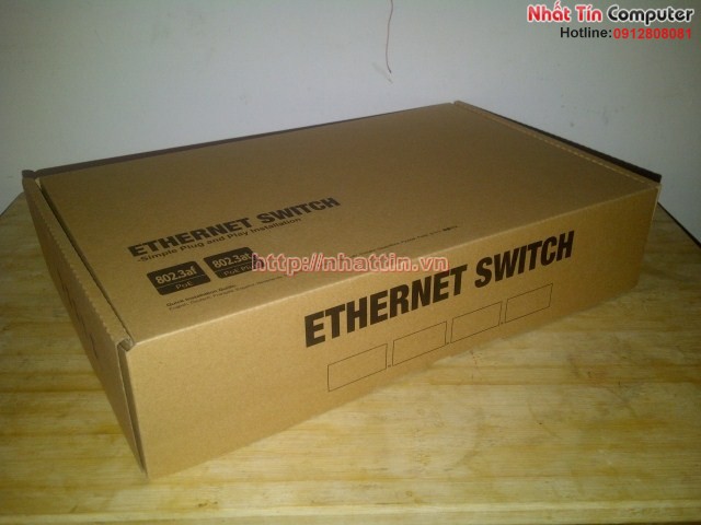 Switch 8 Port POE 10/100/1000Mbps KMETech PSE818 công suất 150W Chính hãng