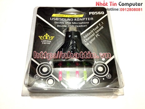 USB Sound Adapter 7.1 Channel, USB sound 7.1, USB sound, Card sound, Sound USB, USB sound giả lập 7.1