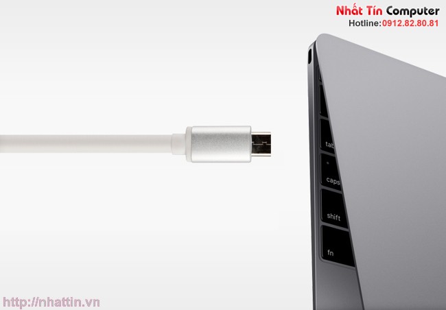 Hub USB 3.0 kèm cổng sạc điện Type-c chính hãng Hagibis cho Macbook air 12 inch Apple