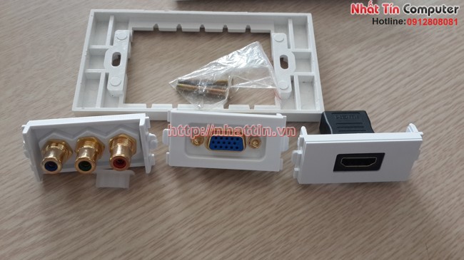 Mặt ốp tường, Wall Plate HDMI,VGA,Audio