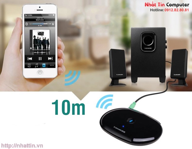 Thiết Bị nhận Bluetooth Receiver Music 4.0 Transwin Q8 cho loa, Âm ly, Loa trên Ô tô, dàn âm thanh