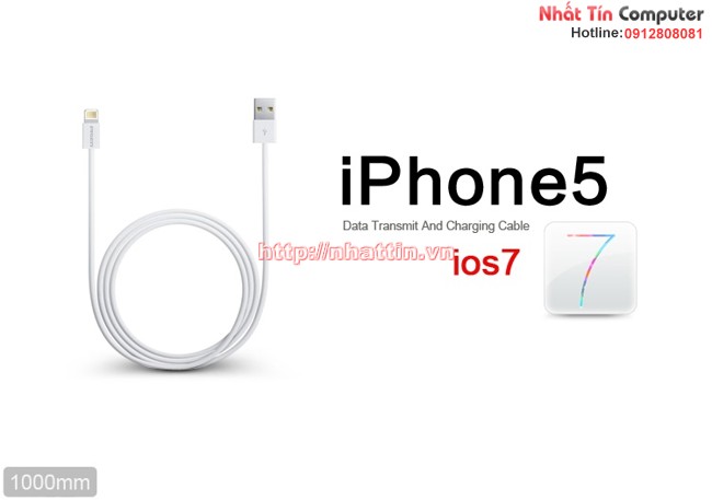 Cable Lightning for iPhone 5/6 iPad 4 iPad Mini (100cm)