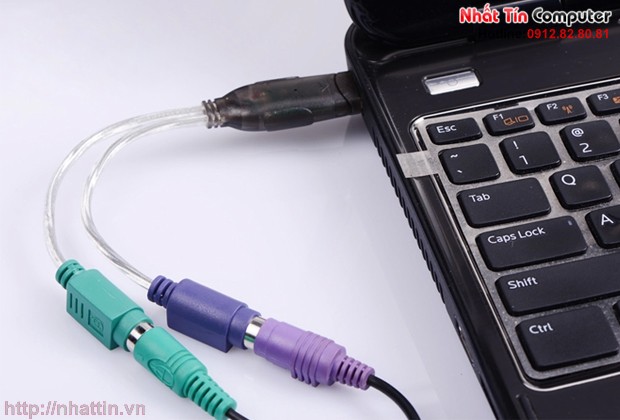 Cáp chuyển đổi USB 2.0 cổng PS/2 cho bàn phím chuột Ugreen UG-20219 Chính hãng