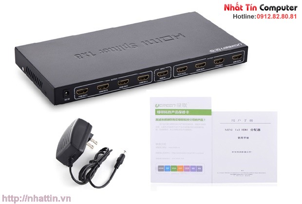 Bộ chia 1 ra 8 cổng HDMI 1.4 chính hãng Ugreen 40203