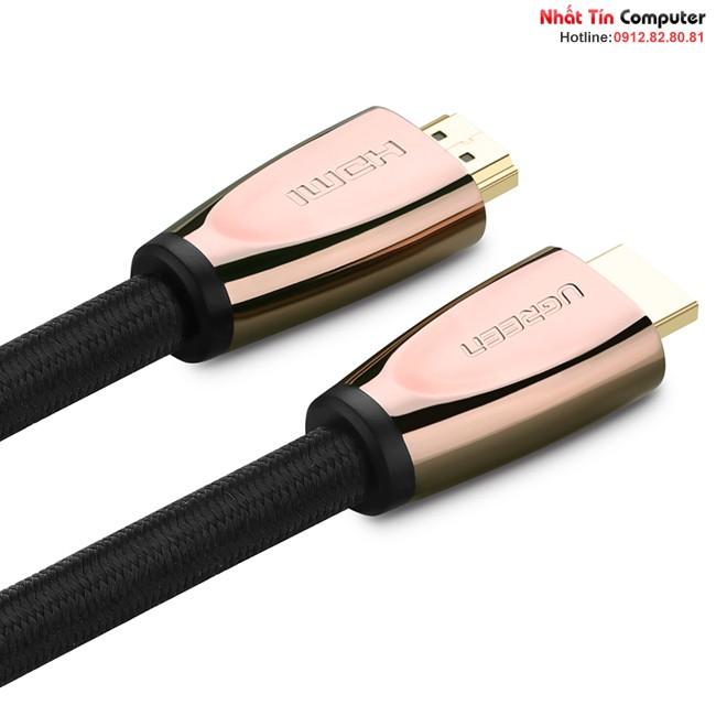 Cáp HDMI dài 2M cao cấp hỗ trợ Ethernet + 4k 3D HDMI chính hãng Ugreen UG-10197