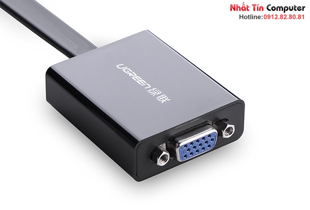 Cáp chuyển đổi HDMI to VGA dẹt có Audio Ugreen UG-40248 Chính hãng