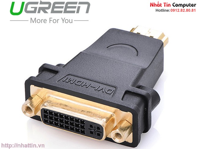 Đầu rắc chuyển đổi DVI-I Female to HDMI Male Ugreen UG-20123 Cao cấp