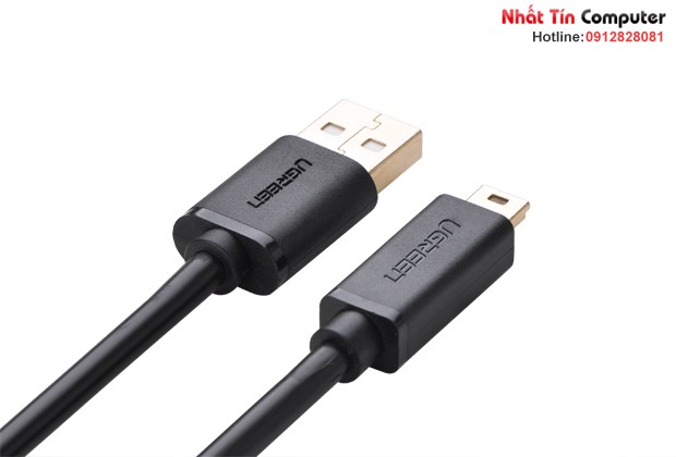 Cáp USB 2.0 to USB Mini 1m mạ vàng Chính hãng Ugreen 10355