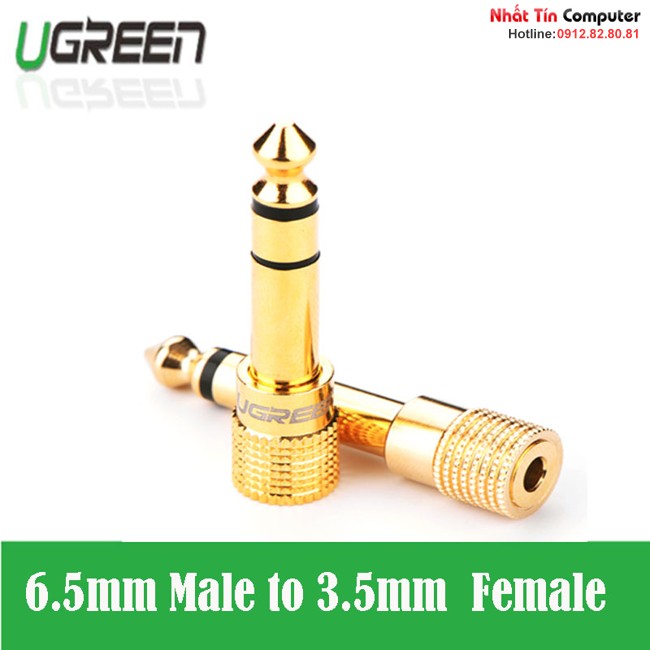 Đầu chuyển đổi âm thanh 3.5mm sang 6.5mm Ugreen UG-20503 chính hãng