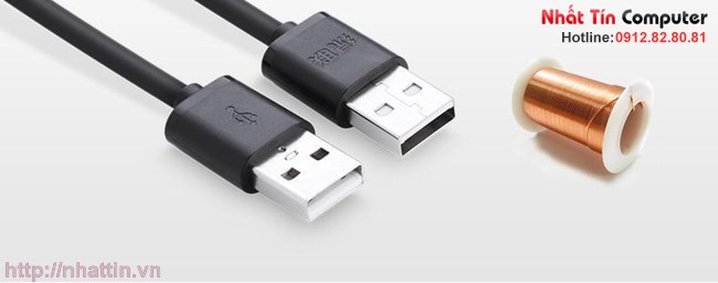 Cáp USB 2.0 chuẩn A 2 dầu dương M/M dài 3m Ugreen UG-30136 Chính hãng