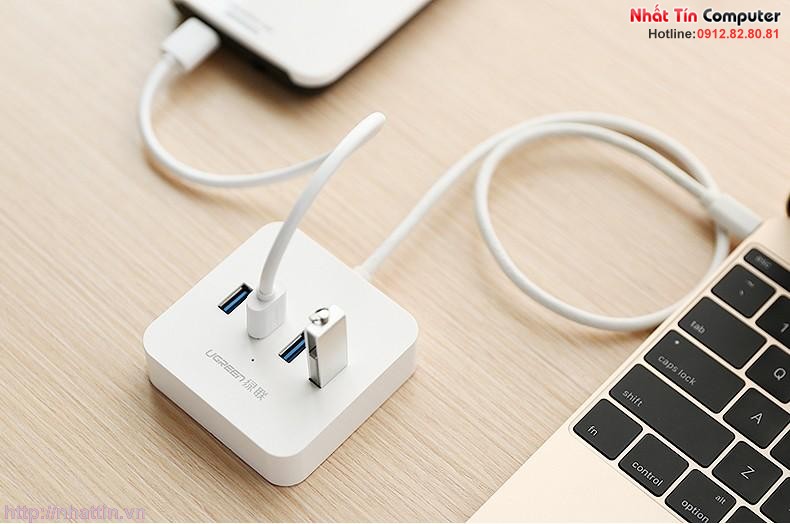 Cáp USB Type C ra 4 cổng USB 3.0 Ugreen UG-30316 Chính hãng