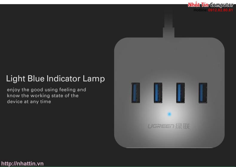 Cáp USB Type C ra 4 cổng USB 3.0 Ugreen UG-30316 Chính hãng