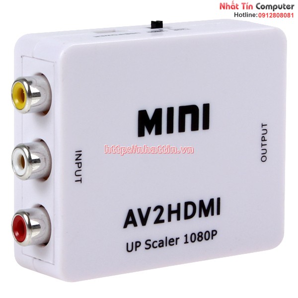 Bộ chuyển đổi AV to HDMI vỏ nhựa cao cấp