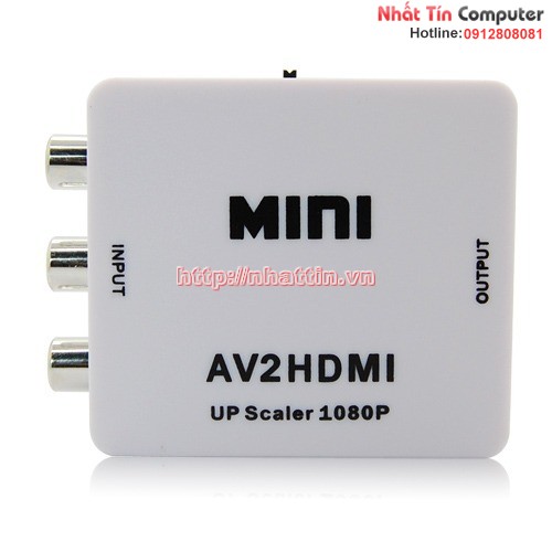 Bộ chuyển đổi AV to HDMI vỏ nhựa cao cấp