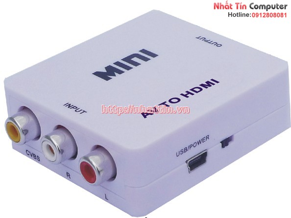 Bộ chuyển đổi AV to HDMI vỏ nhựa cao cấp