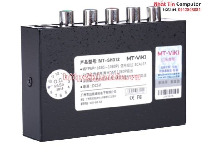 Bộ chuyển đổi YPbPr sang HDMI, YPbPr to HDMI, YPbPr sang HDMI, Component sang HDMI, bo chuyen doi YPbPr sang HDMI gia re, MT-VIKI MT-SH312
