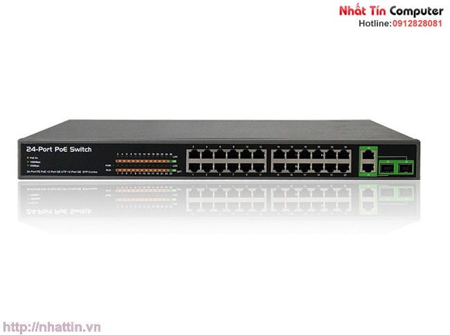 smart-switch-poe-24-port-10-100mbps-2port-gigabit-2-port-sfp-cong-suat-250w-kmetech-wsp2624gsl