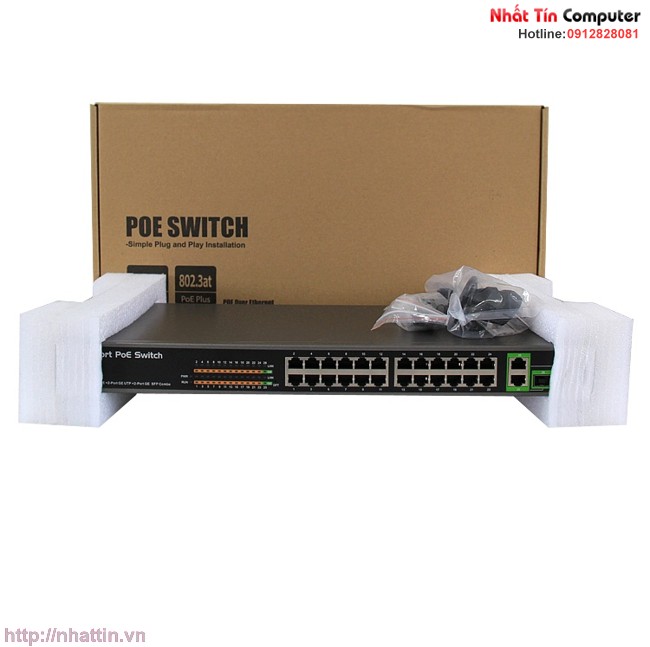 smart-switch-poe-24-port-10-100mbps-2port-gigabit-2-port-sfp-cong-suat-250w-kmetech-wsp2624gsl