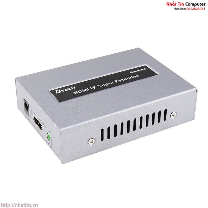 thiet-bi-keo-dai-hdmi-120m-ir-qua-cap-lan-cat5e-cat6-chinh-hang-dtech-dt-7046
