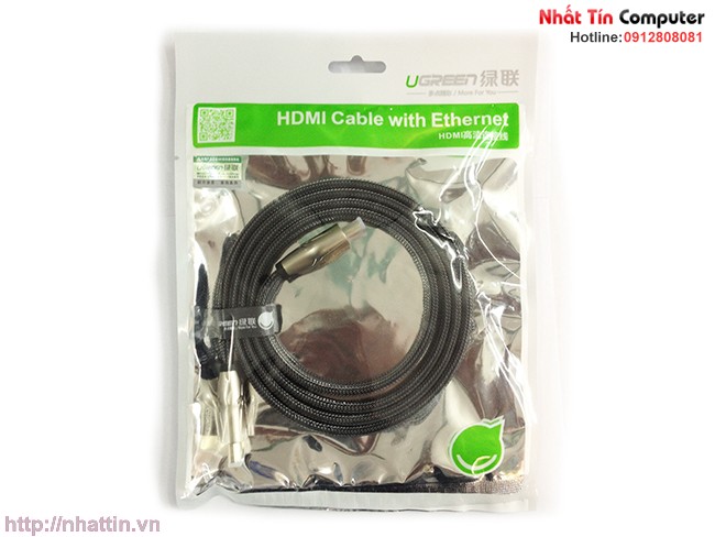 Cáp HDMI Ugreen 1m dây dẹt chính hãng - Hỗ trợ 3D, 4K x 2K, HD1080P