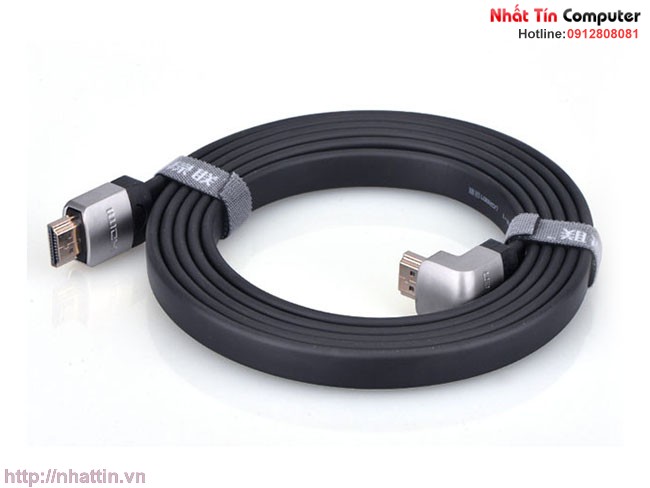 Cáp HDMI Ugreen 1m đầu bẻ góc 90 độ