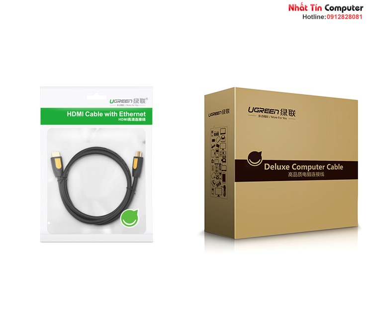 Cáp HDMI 3M sợi dẹt hỗ trợ 4Kx2K chính hãng Ugreen 11186 cao cấp