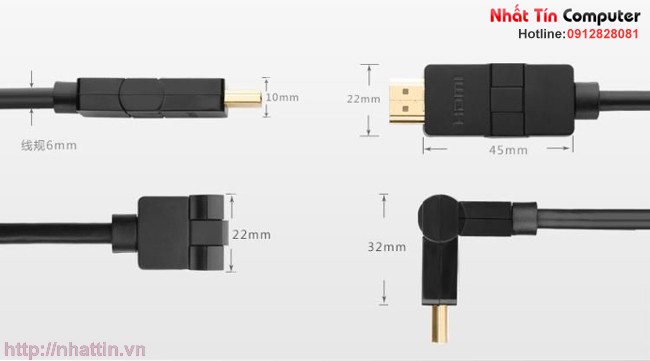 cap-hdmi-1m-dau-xoay-180-do-ho-tro-full-hd-4kx2k-chinh-hang-ugreen-ug-10125-