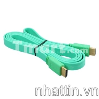 cap-hdmi-to-hdmi-3m-5m-hd-flat-cable-blue-pink-red-black