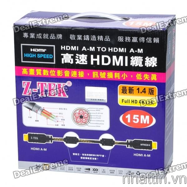 Cáp HDMI to HDMI V1.4 Z-Tek 10m